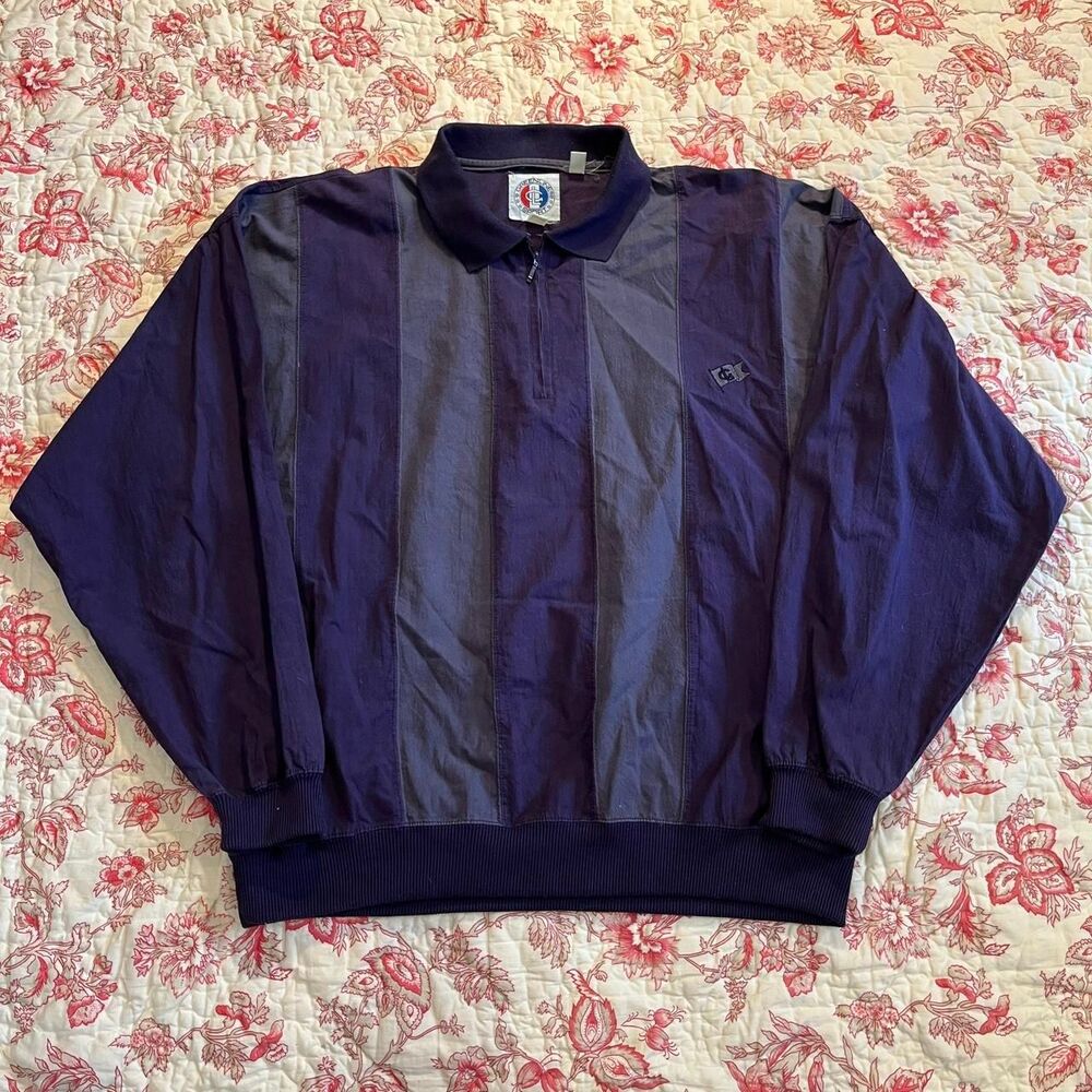Polo-ralph-lauren Men's Purple and Navy Jumper